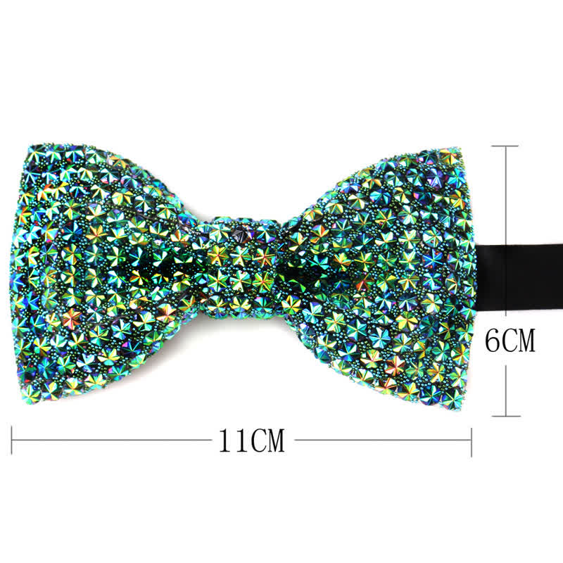 Papillon da festa con strass scintillanti di lusso da uomo