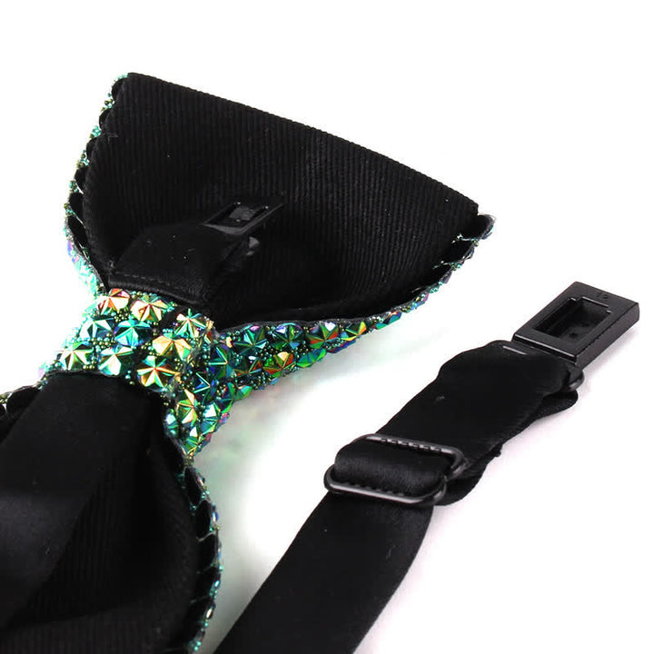 Papillon da festa con strass scintillanti di lusso da uomo