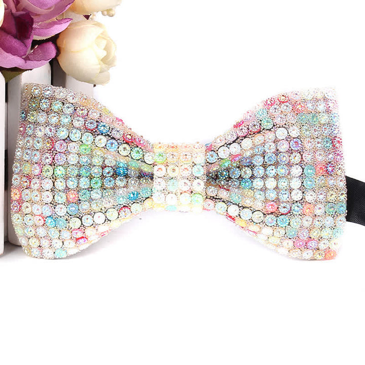 Papillon da festa con strass scintillanti di lusso da uomo