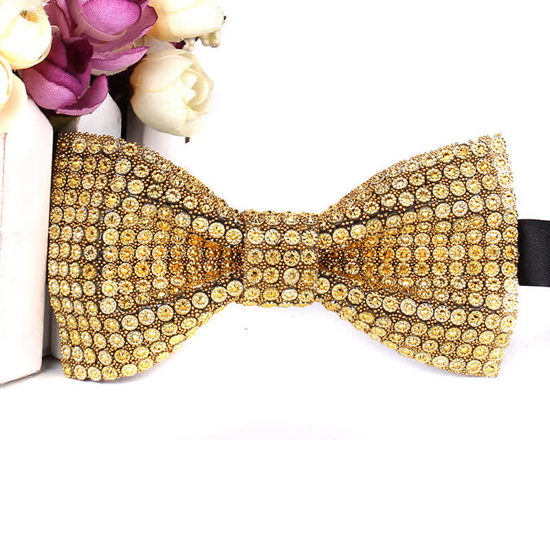 Papillon da festa con strass scintillanti di lusso da uomo