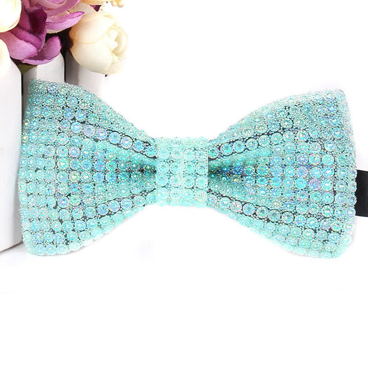 Papillon da festa con strass scintillanti di lusso da uomo