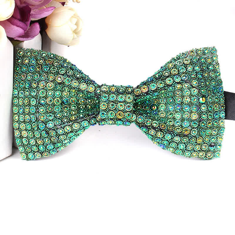 Papillon da festa con strass scintillanti di lusso da uomo
