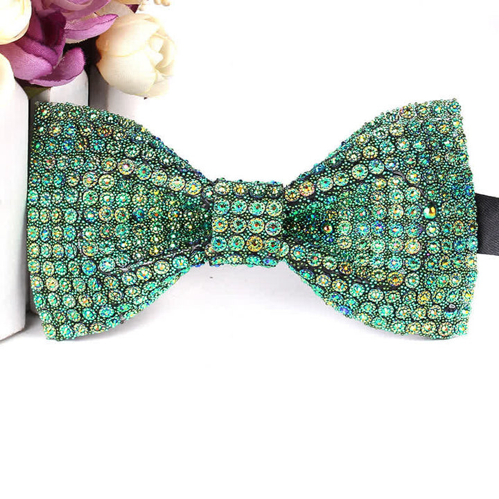 Papillon da festa con strass scintillanti di lusso da uomo