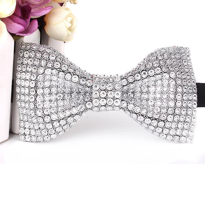 Papillon da festa con strass scintillanti di lusso da uomo
