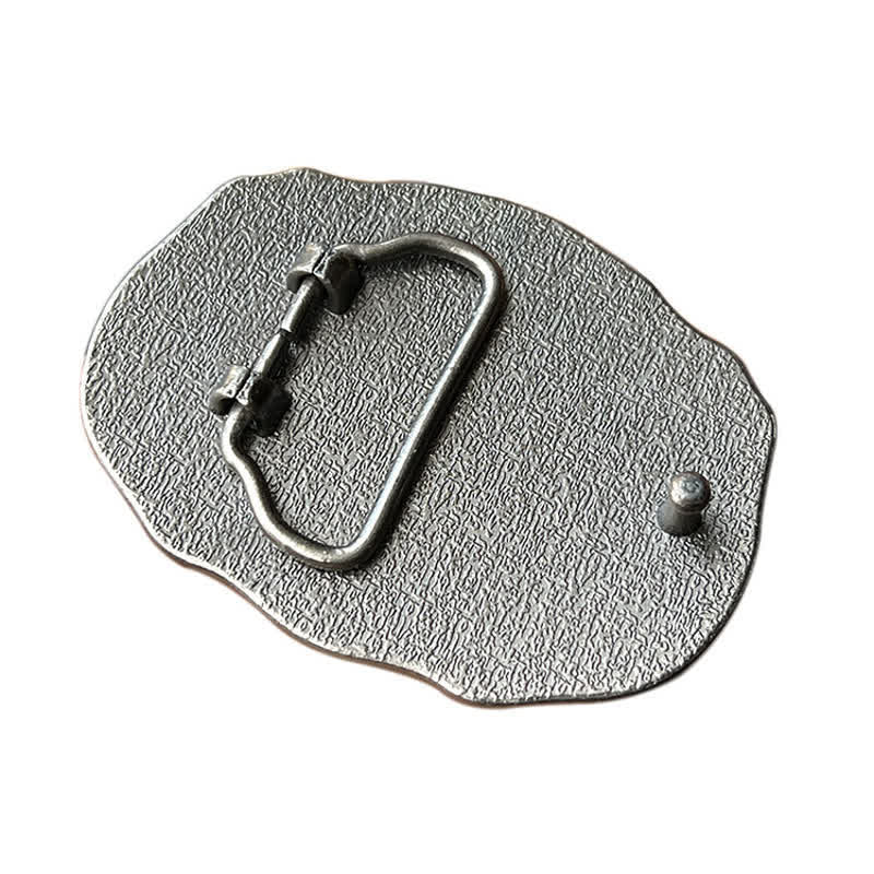 Cintura in pelle con fibbia a forma di toro per chitarra country fai da te da uomo