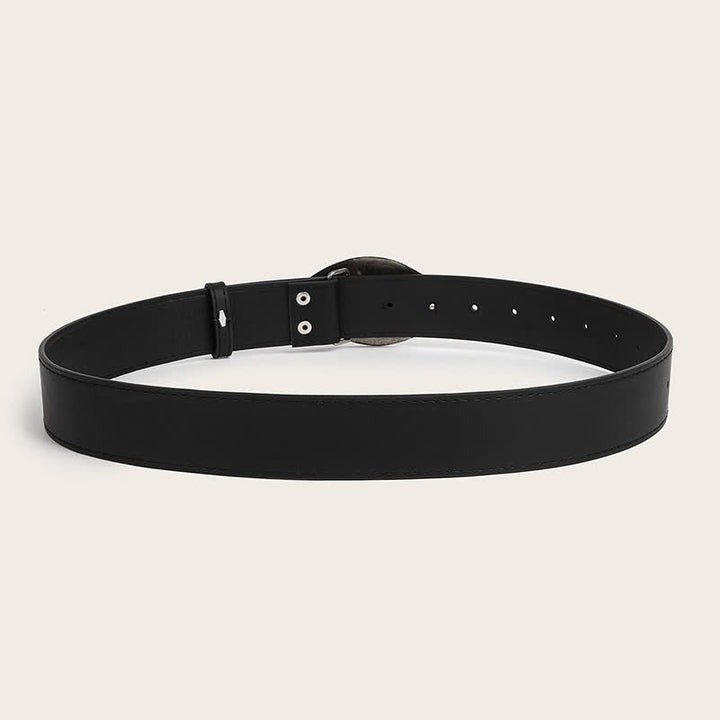 Cintura in pelle con fibbia a forma di foglia turchese Bohemia da donna - image 3