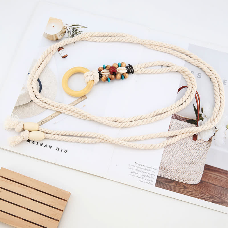 Cintura con anello e decorazione tribale da donna in stile Boho - image 4