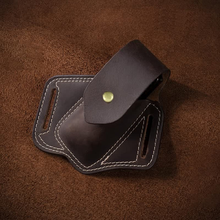 EDC Organizer Multitool Fodero Cintura in Pelle Borsa