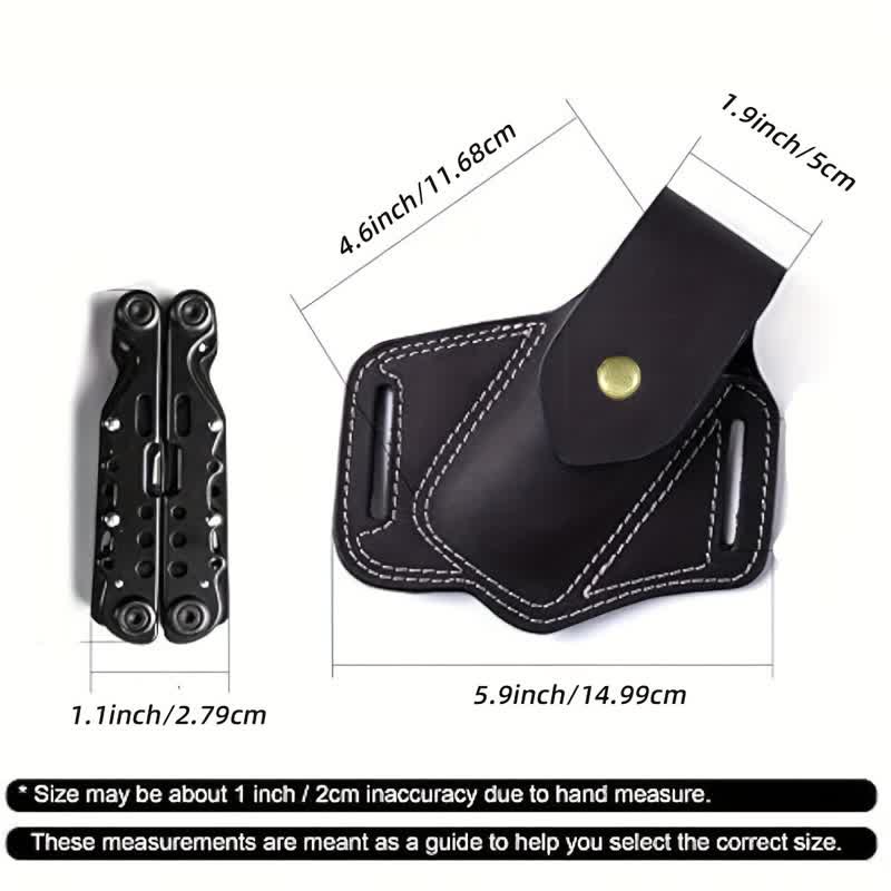 EDC Organizer Multitool Fodero Cintura in Pelle Borsa