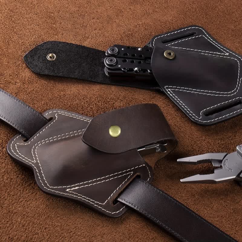 EDC Organizer Multitool Fodero Cintura in Pelle Borsa