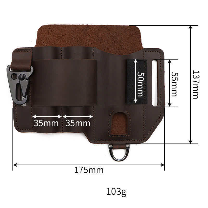 Borsa da cintura in pelle multifunzionale per strumenti EDC - image 3