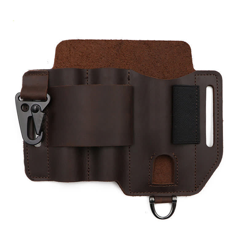 Borsa da cintura in pelle multifunzionale per strumenti EDC