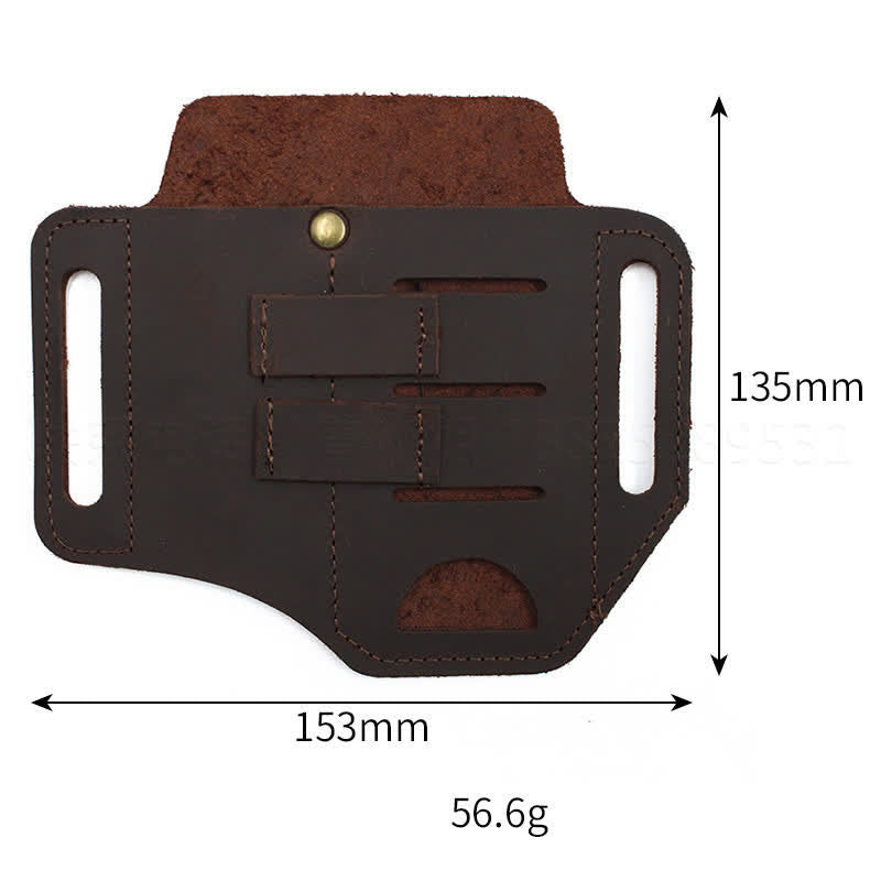 Pratica borsa da cintura in pelle con fondina portautensili 3 in 1 - image 6