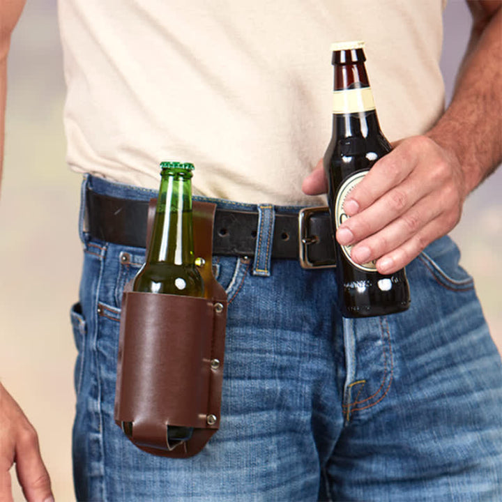 Borsa da cintura portabottiglie da birra da appendere alla vita per esterni