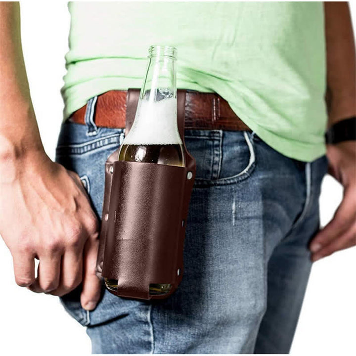 Borsa da cintura portabottiglie da birra da appendere alla vita per esterni