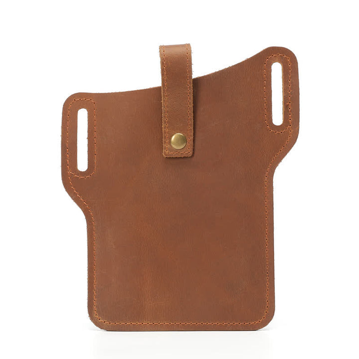 Borsa da cintura in pelle comoda per il trasporto del telefono cellulare retrò - image 1
