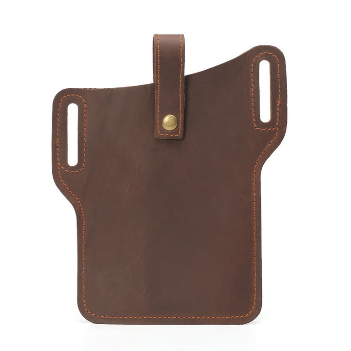 Borsa da cintura in pelle comoda per il trasporto del telefono cellulare retrò - image 10