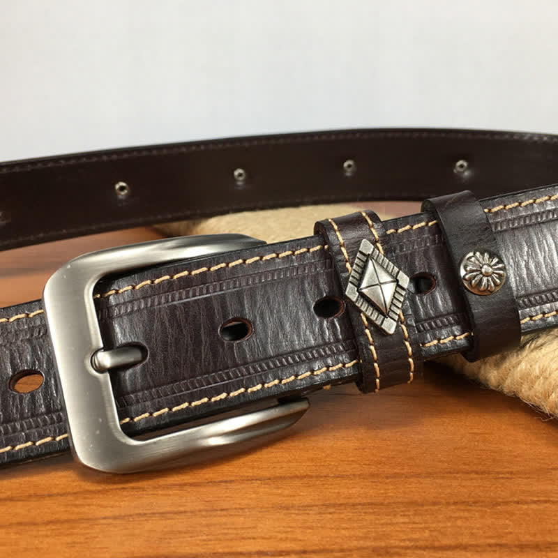 Cintura in pelle con borchie a forma di tigre unica - image 12