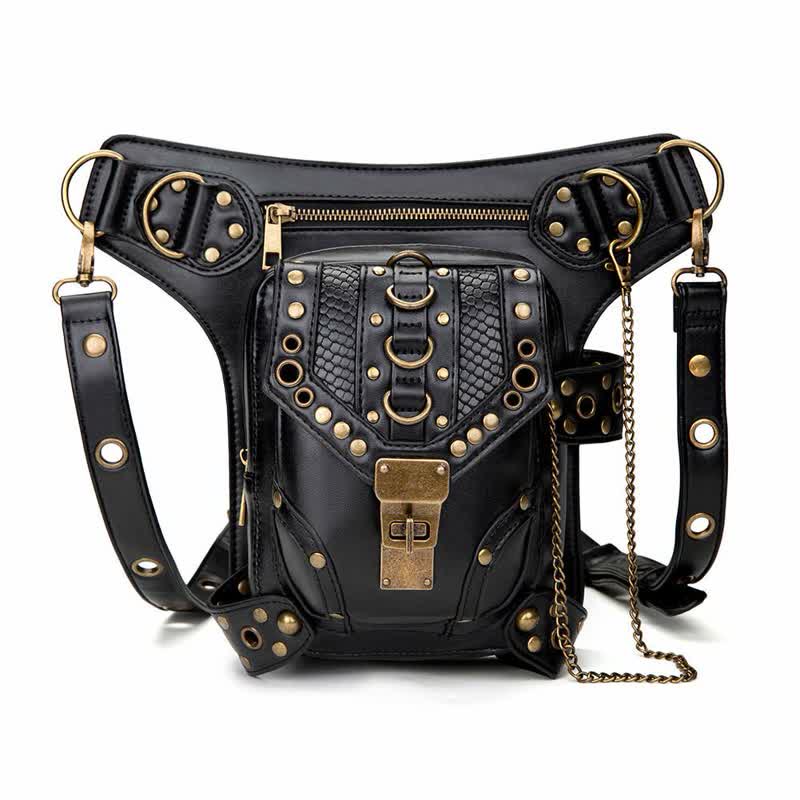 Marsupio Steampunk Fondina per coscia Borsa a tracolla per vita e gamba
