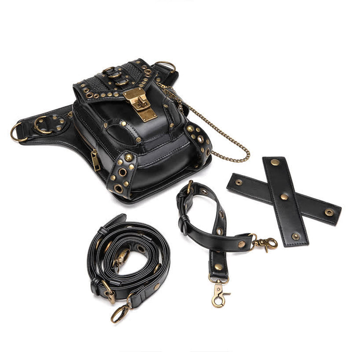 Marsupio Steampunk Fondina per coscia Borsa a tracolla per vita e gamba - image 6