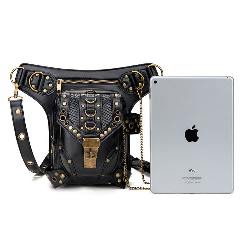 Marsupio Steampunk Fondina per coscia Borsa a tracolla per vita e gamba - image 7