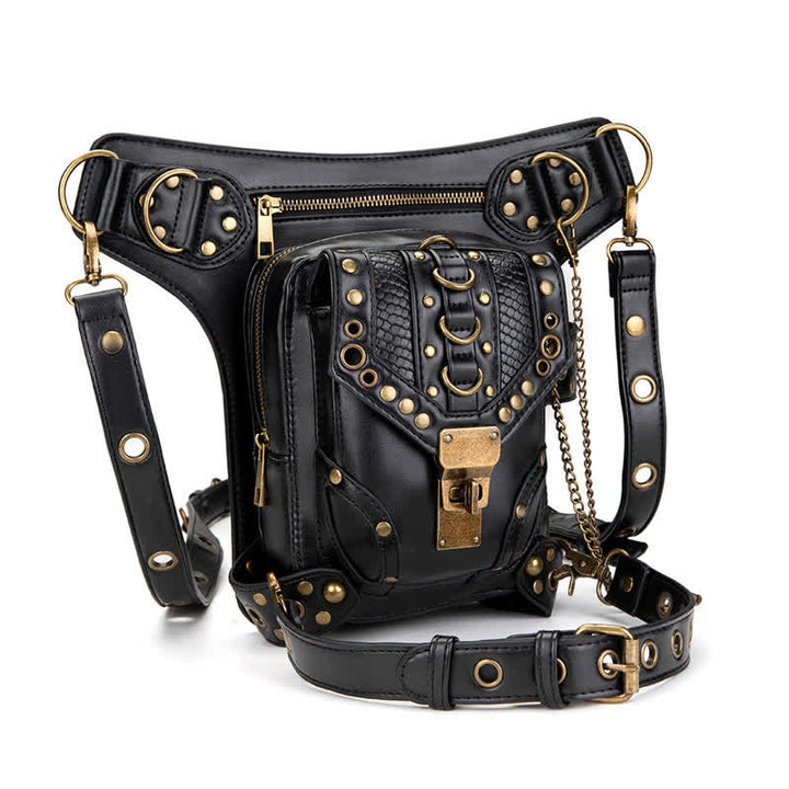Marsupio Steampunk Fondina per coscia Borsa a tracolla per vita e gamba - image 9