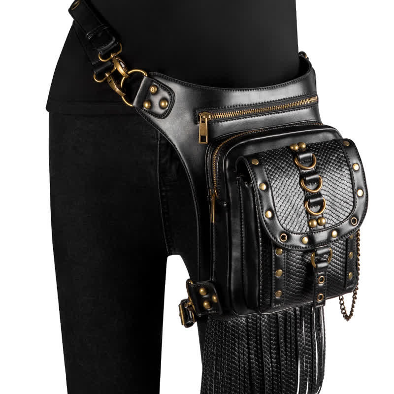 Marsupio Steampunk Fondina per coscia Borsa a tracolla per vita e gamba - Stile n. 3 - image 13