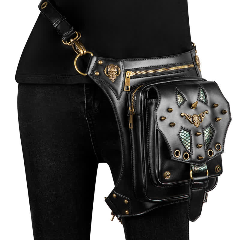 Marsupio Steampunk Fondina per coscia Borsa a tracolla per vita e gamba