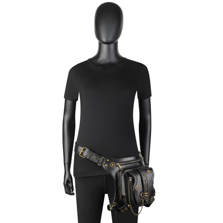 Borsa da gamba con catena Steampunk per attrezzatura da esterno - image 2