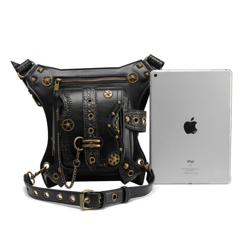 Borsa da gamba con catena Steampunk per attrezzatura da esterno - image 4