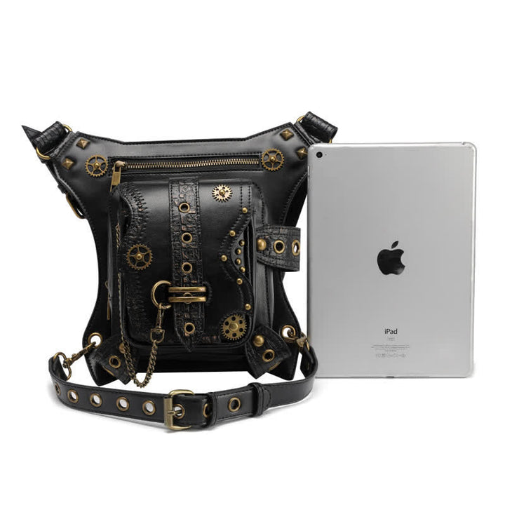 Borsa da gamba con catena Steampunk per attrezzatura da esterno - image 4