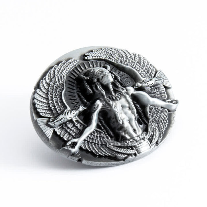 Cintura in pelle con fibbia Indian Great Spirit fai da te da uomo