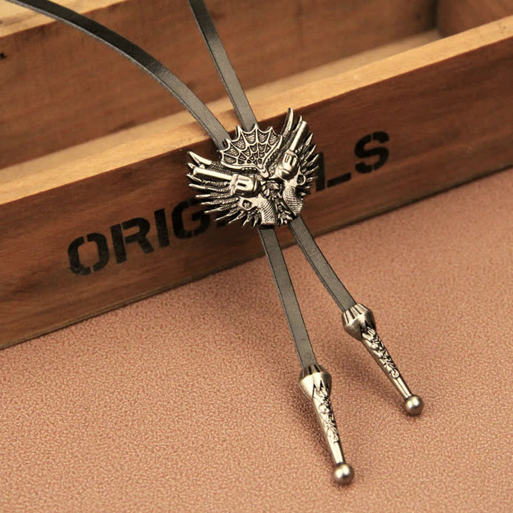 Cravatta Bolo Casual Double Guns Wings - image 3