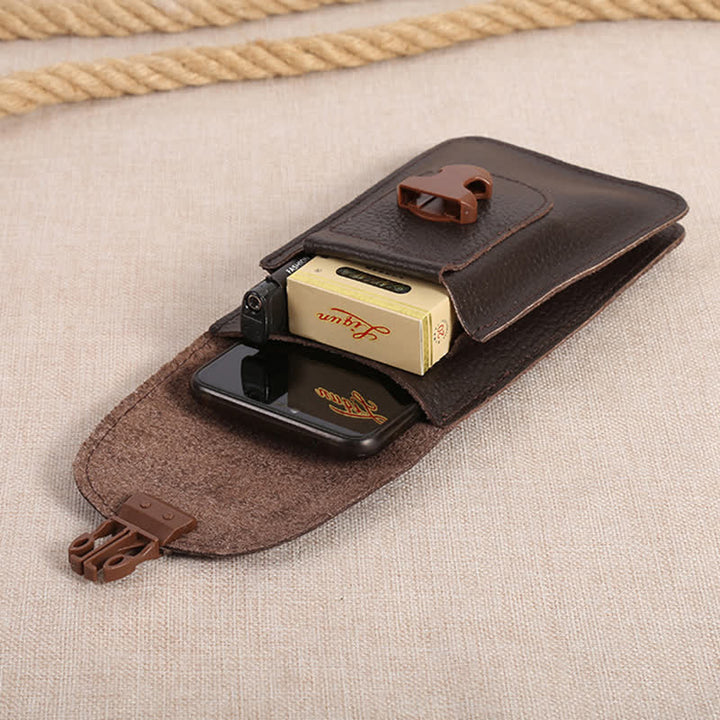 Borsa da cintura in pelle con fibbia di rilascio per cellulare - image 3