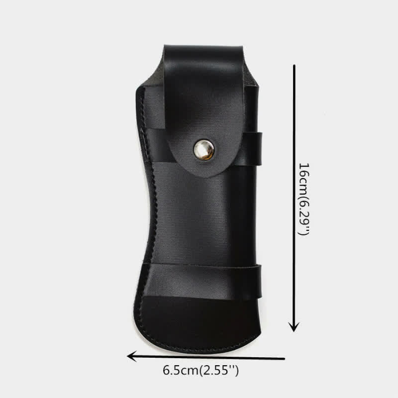 Fodero per coltello pieghevole da escursionismo, borsa in pelle con cintura