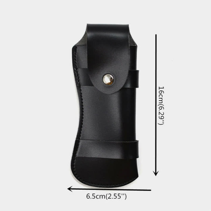 Fodero per coltello pieghevole da escursionismo, borsa in pelle con cintura
