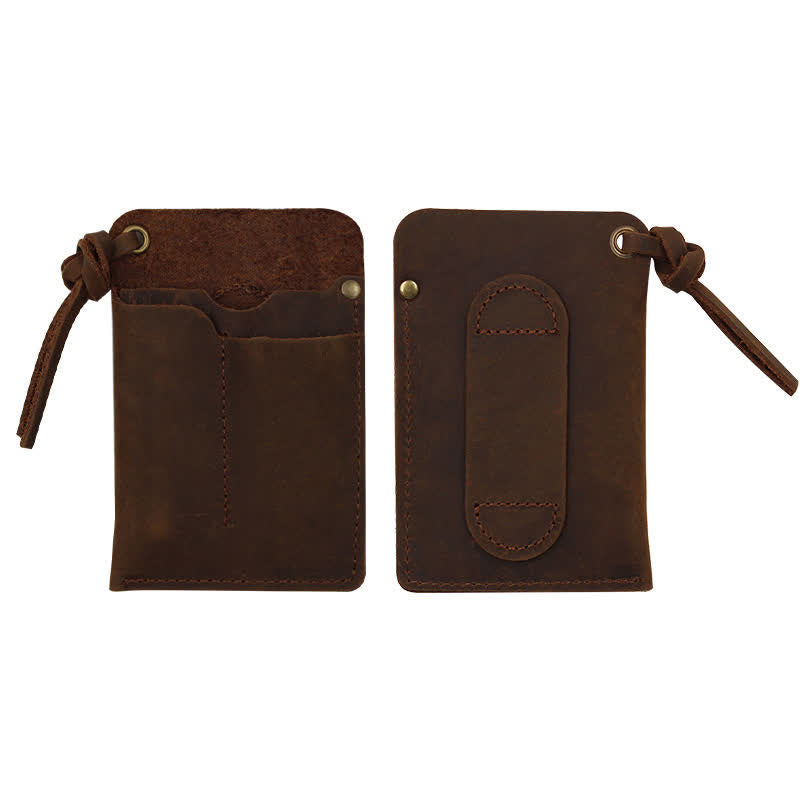 Borsa da cintura in pelle EDC portatile e maneggevole per esterni