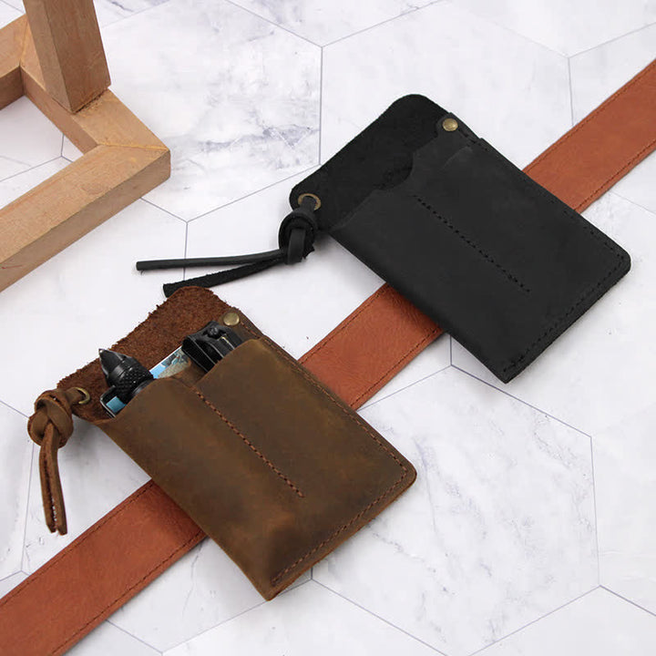 Borsa da cintura in pelle EDC portatile e maneggevole per esterni