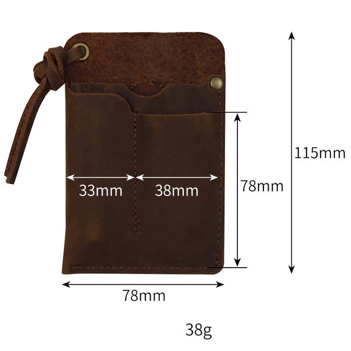 Borsa da cintura in pelle EDC portatile e maneggevole per esterni