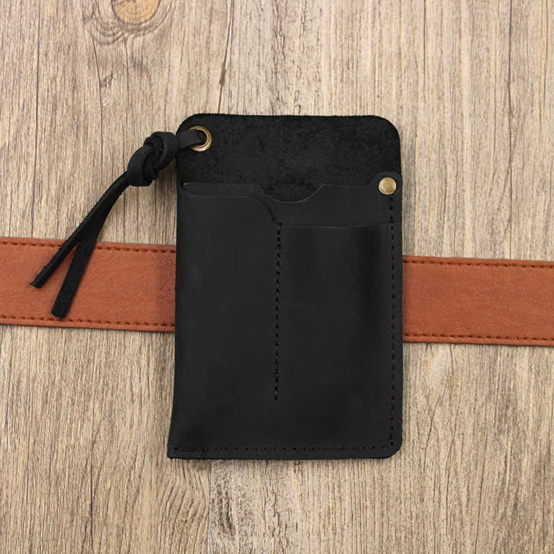 Borsa da cintura in pelle EDC portatile e maneggevole per esterni