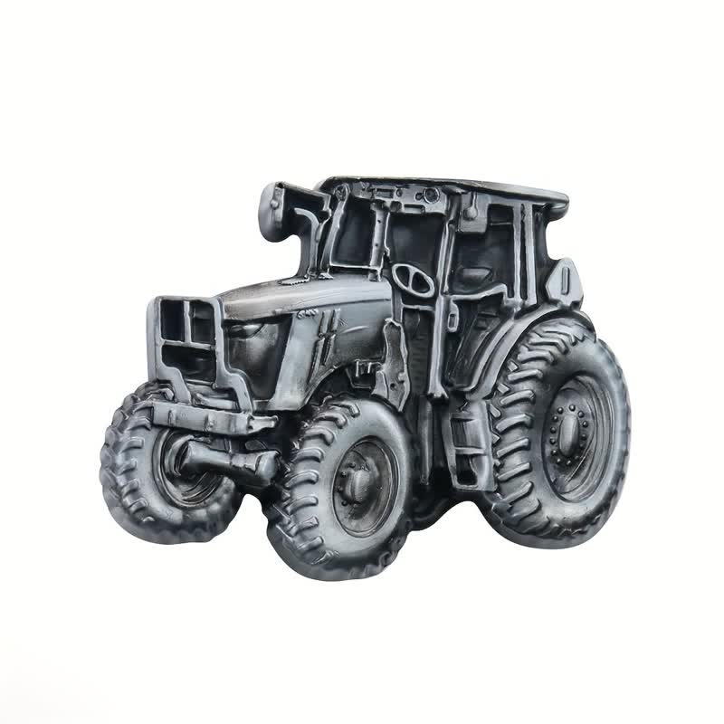 Cintura in pelle con fibbia trattore country fai da te da uomo