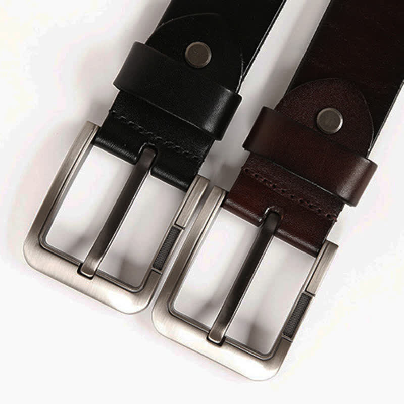 Cintura in pelle con rivetti in metallo pesante per motociclisti - image 13