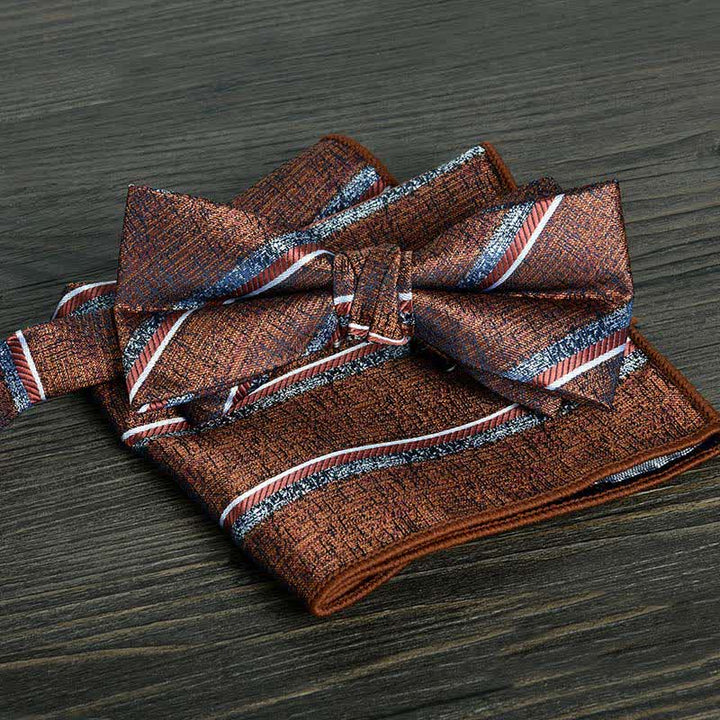 Set di 2 papillon formali da uomo con motivo a pois e fiori