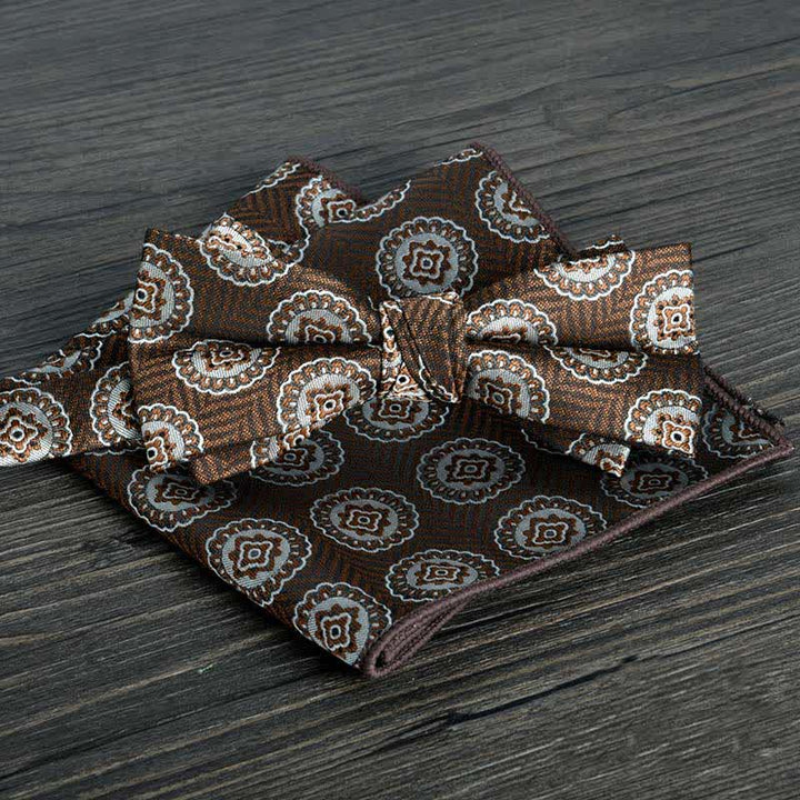 Set di 2 papillon formali da uomo con motivo a pois e fiori - Stile n. 14 - image 16