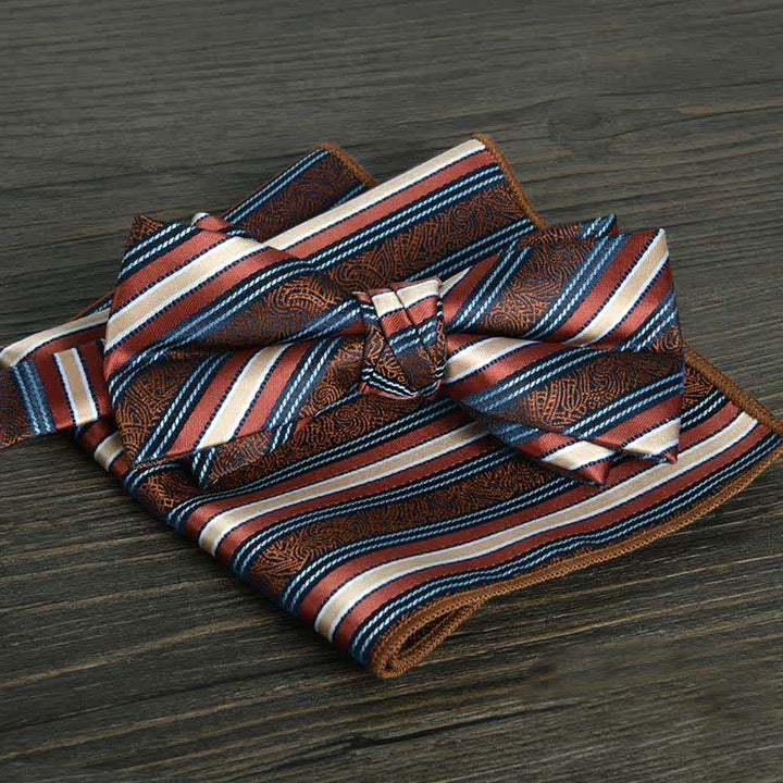 Set di 2 papillon formali da uomo con motivo a pois e fiori - Stile n. 13 - image 15