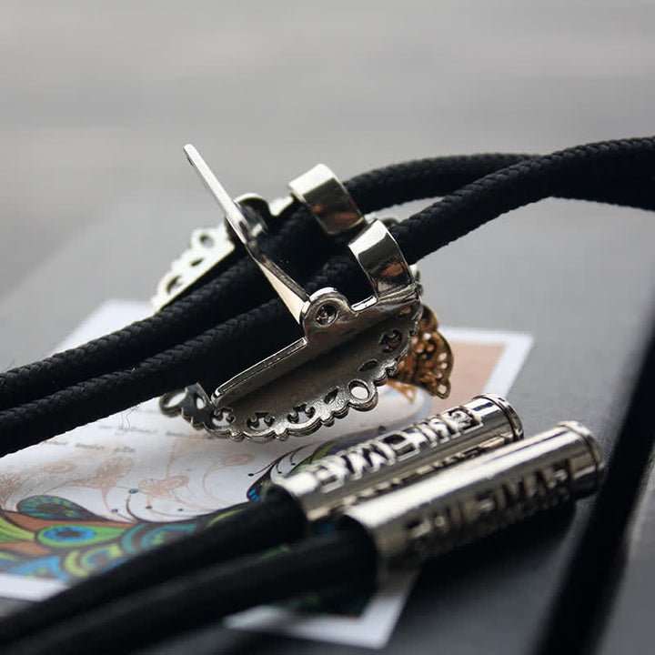Cravatta Bolo con ciondolo a farfalla 3D Steampunk