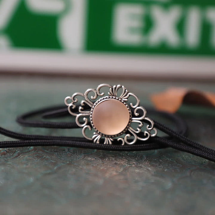 Cravatta Bolo con ciondolo in smalto colorato finto Artsy - Rosa - Corda - image 10