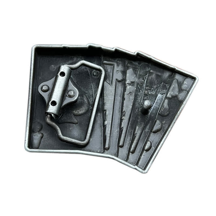 Cintura in pelle con fibbia da poker per gioco da casinò fai da te da uomo - image 1
