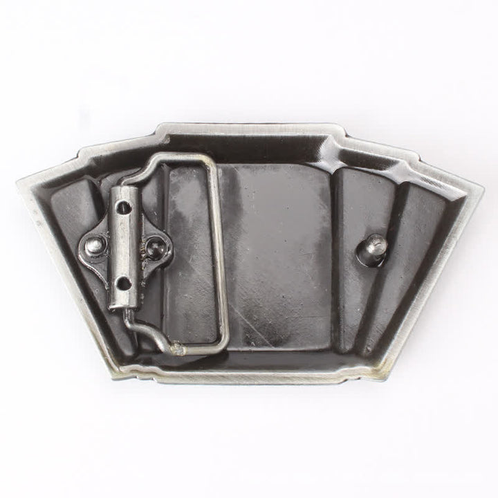Cintura in pelle con fibbia Royal Flush da poker fai da te da uomo
