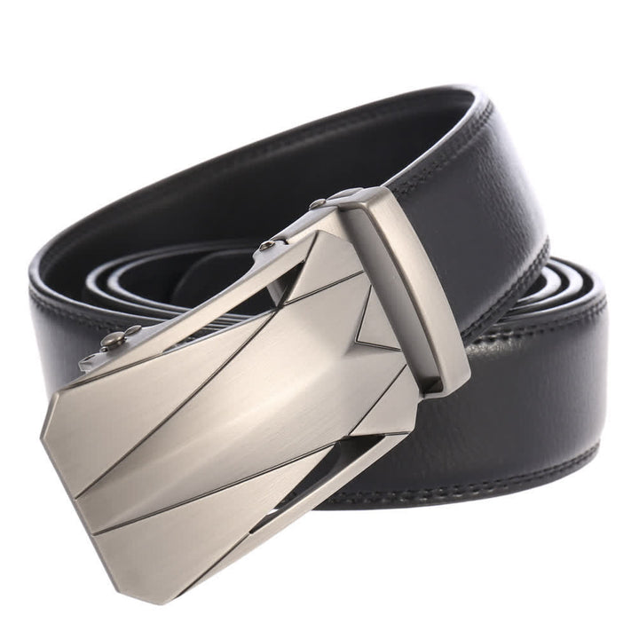Cintura in pelle con fibbia automatica da uomo, formale, per tutti i giorni - image 4